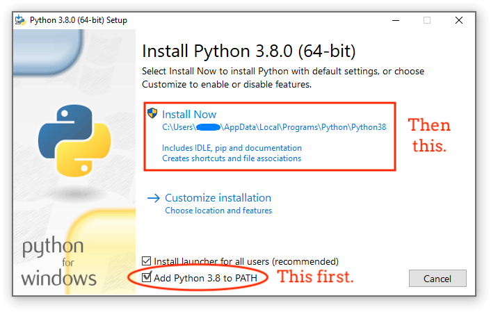 Python 安装界面