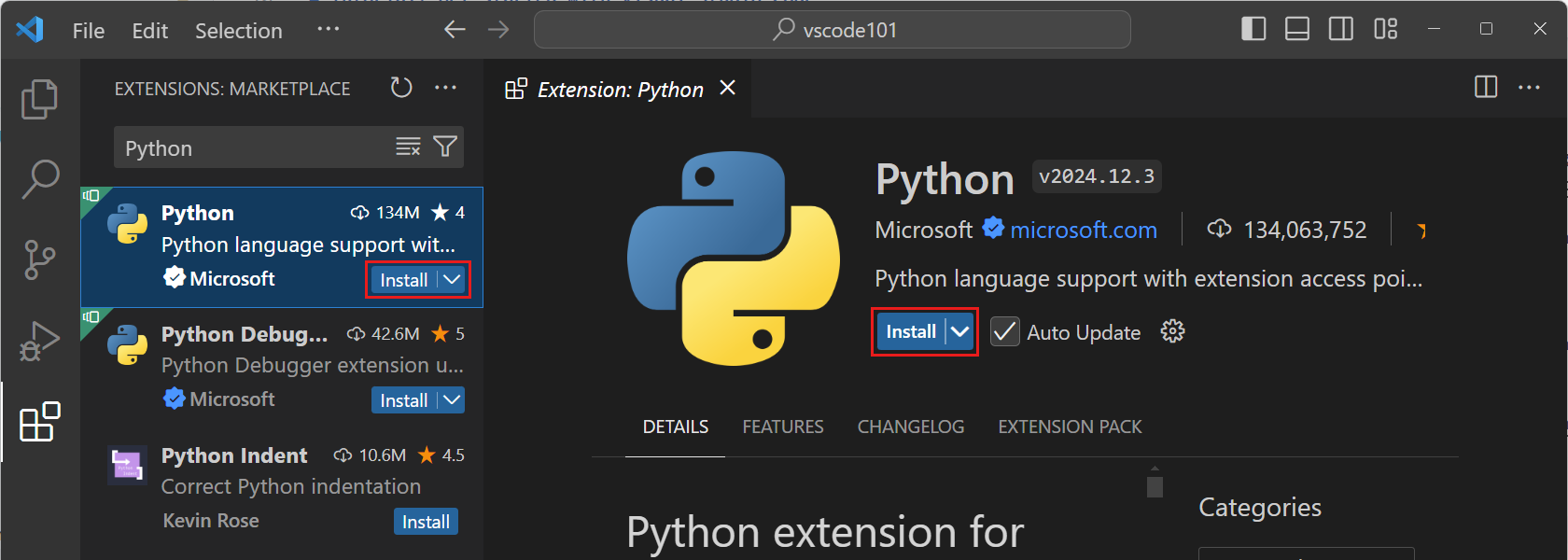VSCode Python 插件安装